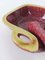 Mid-Century Red and Yellow Glazed Ceramic Mortar Ashtray by Accolay, France, 1950s 9