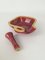 Mid-Century Red and Yellow Glazed Ceramic Mortar Ashtray by Accolay, France, 1950s 3