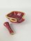 Mid-Century Red and Yellow Glazed Ceramic Mortar Ashtray by Accolay, France, 1950s, Image 3