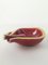 Mid-Century Red and Yellow Glazed Ceramic Mortar Ashtray by Accolay, France, 1950s 15