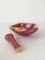 Mid-Century Red and Yellow Glazed Ceramic Mortar Ashtray by Accolay, France, 1950s, Image 21