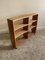 Mid-Century British Handmade Wavy Oak Shelving Unit with Dovetail Joints, 1960s 5