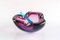 Sommerso Murano Glass Ashtray with Temper by Flavio Poli for Seguso, Italy 1