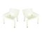 White Plastic Vicario Armchairs by Vico Magistretti for Artemide, 1971, Set of 2 1