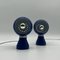 Eyeball Blue Lamps by Reggiani, 1960s, Set of 2 1