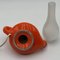 Lámpara mágica vintage de cerámica naranja, años 60, Imagen 5
