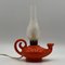 Vintage Orange Ceramic Magic Lamp, 1960s 3