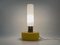 Vintage Bedside Lamp in Yellow Glass, 1960s 3