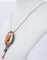 14 Karat Rose Gold and Silver Pendant, 1950s 3