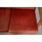 Divano a tre posti GE-290 in pelle anilina rossa patinata di Hans Wegner per Getama, anni '90, Immagine 10