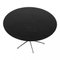 Black Circular Dining Table by Arne Jacobsen for Fritz Hansen, 1980s 2