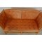 Spoke-Back Sofa in Patinated Cognac Leather by Børge Mogensen for Fritz Hansen, 1970s 8