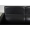 2-Sitzer Airport Sofa aus patiniertem schwarzem Leder von Arne Jacobsen für Fritz Hansen 9