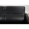 Two-Seater Airport Sofa in Patinated Black Leather by Arne Jacobsen for Fritz Hansen 8