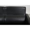 Two-Seater Airport Sofa in Patinated Black Leather by Arne Jacobsen for Fritz Hansen, Image 8