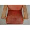 GE-290A Lounge Chair with Ottoman in Patinated Red Anilin Leather from Getama, 1990s, Set of 2 8