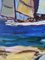 Sailing Blue, Années 1920, Grande Peinture à l'Huile, Encadrée 8