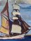 Sailing Blue, Années 1920, Grande Peinture à l'Huile, Encadrée 4