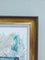 Teal Table, Oil Painting, Framed 9