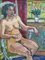 Nude Study, 1940s, Oil Painting, Framed 3