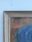 Blue Vase & Fruits, Oil on Board, Framed, Image 6