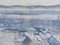 Inverno ghiacciato, Olio su tela, XX secolo, Incorniciato, Immagine 2
