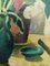 Dahlias, 1940s, Peinture à l'Huile, Encadré 8