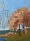 Por el lago, óleo sobre lienzo, enmarcado, Imagen 4