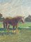 Artiste Suédois, Horses in the Meadow, 1949, Huile sur Toile, Encadrée 3