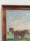 Swedish Artist, Horses in the Meadow, 1949, Oil on Canvas, Framed 8