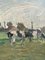 Artiste Suédois, Horses in the Meadow, 1949, Huile sur Toile, Encadrée 4