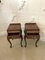 Antique Quality Figured Mahogany Bedside Tables, 1920s, Set of 2 2