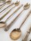 Mid-Century Cutlery Set in Brass & Faux Bamboo, 1970s, Set of 144 19