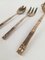 Mid-Century Cutlery Set in Brass & Faux Bamboo, 1970s, Set of 144 25