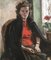 Benjamin II Vautier, Portrait d'une Dame, 1946, Oil on Canvas, Framed, Image 1