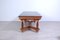 Empire Style Dining Table with Marble Top & Chairs with Leather Seats from Brianzola, 1940s, Set of 7 5