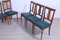 Mesa de comedor estilo Imperio con tablero de mármol y sillas con asientos de cuero de Brianzola, años 40. Juego de 7, Imagen 27