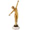 Fernand Ouillon Carrère, Art Deco Nude Sword Dancer, 1919, Bronze on Marble Base, Image 1