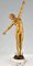 Fernand Ouillon Carrère, Art Deco Nude Sword Dancer, 1919, Bronze auf Marmorsockel 2