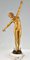 Fernand Ouillon Carrère, Art Deco Nude Sword Dancer, 1919, Bronze on Marble Base 2