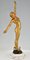 Fernand Ouillon Carrère, Art Deco Nude Sword Dancer, 1919, Bronze on Marble Base, Image 7