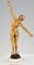 Fernand Ouillon Carrère, Art Deco Nude Sword Dancer, 1919, Bronze on Marble Base 3