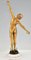 Fernand Ouillon Carrère, Espada bailarina Art Déco desnuda, 1919, bronce sobre base de mármol, Imagen 3