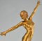 Fernand Ouillon Carrère, Art Deco Nude Sword Dancer, 1919, Bronze auf Marmorsockel 6