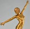 Fernand Ouillon Carrère, Espada bailarina Art Déco desnuda, 1919, bronce sobre base de mármol, Imagen 6