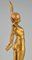 Fernand Ouillon Carrère, Art Deco Nude Sword Dancer, 1919, Bronze auf Marmorsockel 5