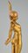 Fernand Ouillon Carrère, Espada bailarina Art Déco desnuda, 1919, bronce sobre base de mármol, Imagen 5
