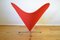 Silla Heart Cone de Verner Panton para Gebr. Nehl, años 60, Imagen 8