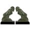 Art Deco Ram Bookends by Max Le Verrier, 1930, Set of 2 1
