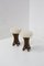Brazilian Stool in Wood and Faux Fur, 1950s, Image 1